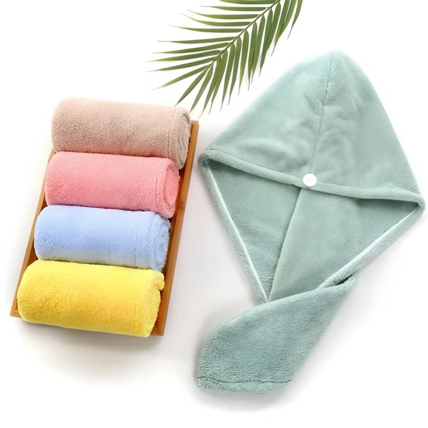 Pack Of 2 Magic Instant Hair Dryer Cap Towel Hair Wrap Towel
