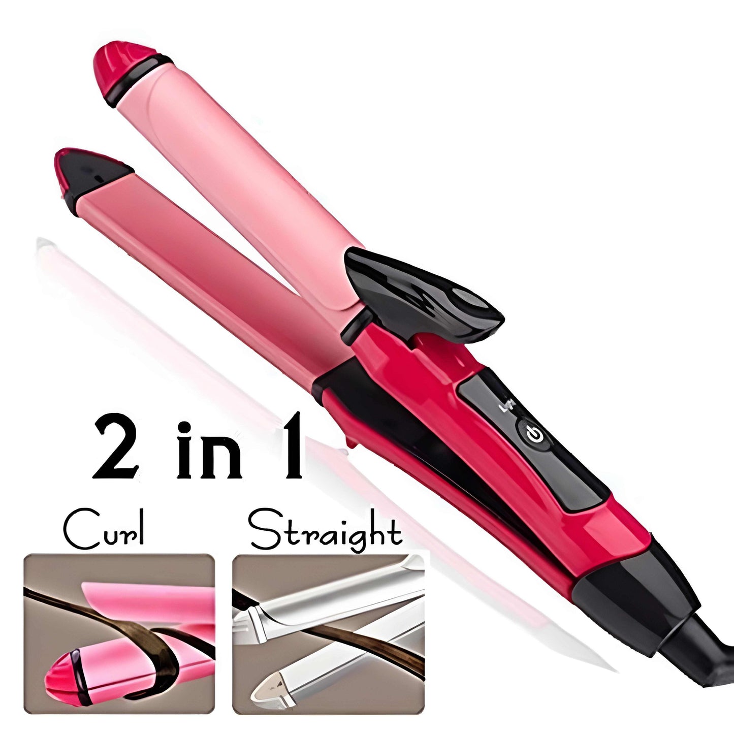 Imported Nova 2 In 1 Hair Curler & Straightener For Women