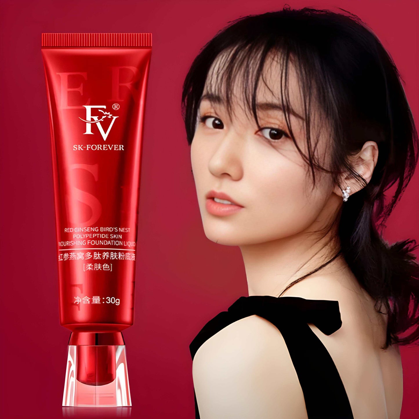 FV Skin Liquid Foundation Waterproof Glass Skin Korean