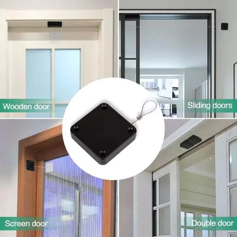 Multifunctional Punch-Free Sensor Door Closer with Drawstring