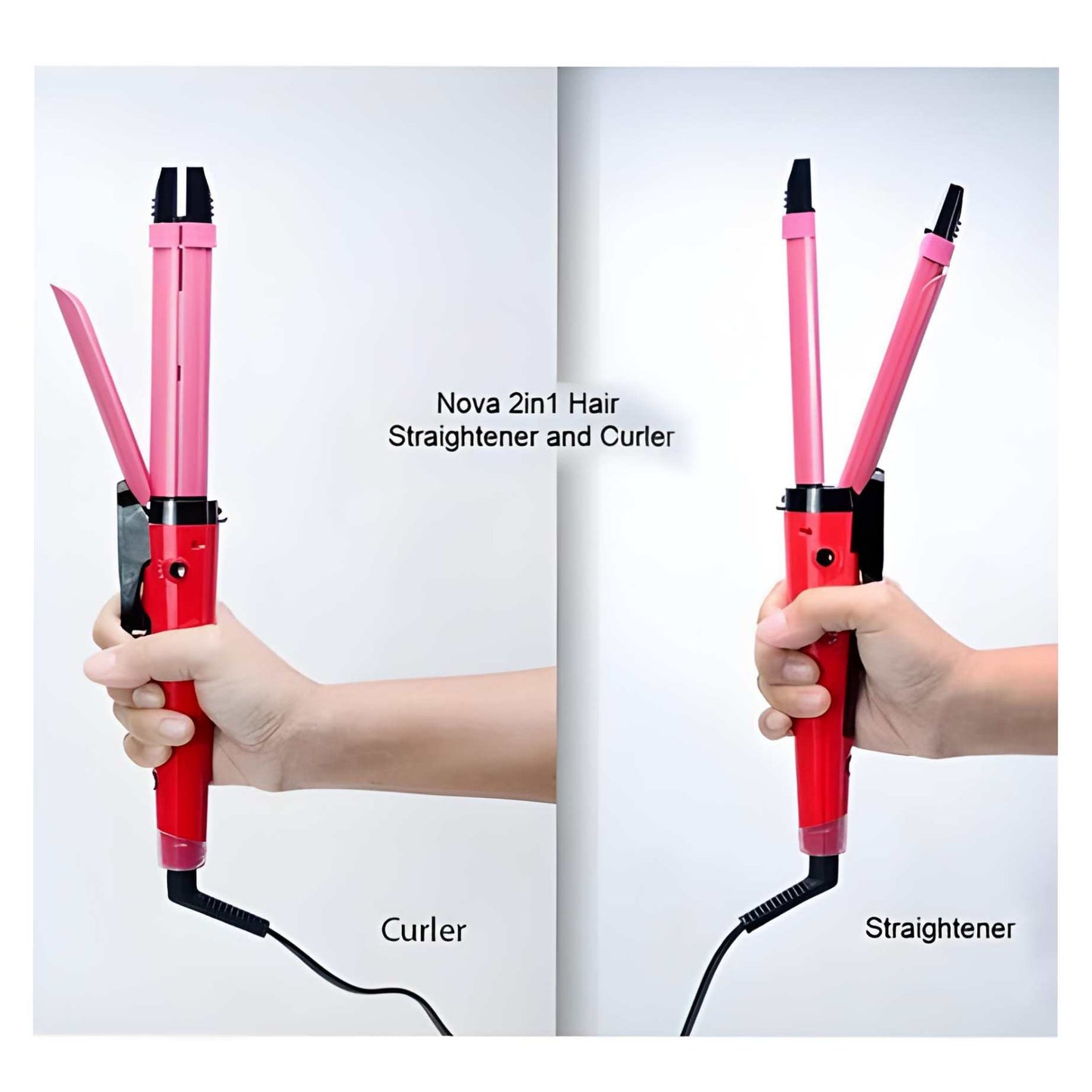 Imported Nova 2 In 1 Hair Curler & Straightener For Women