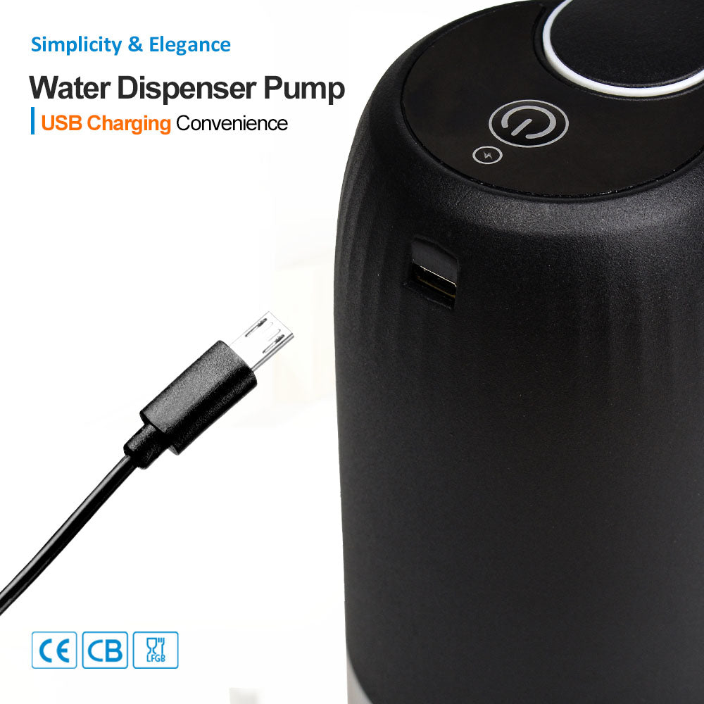 Drinking Water Bottle Pump Automatic Drinking Water Pump Mini Portable Household Water Dispenser USB One Click Drinking Water