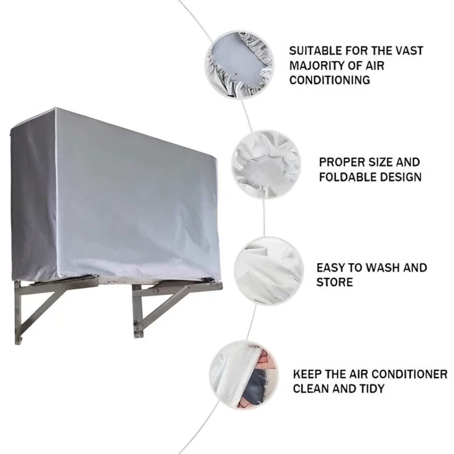 Set Of Dust Cover For AC (Indoor & Outdoor)
