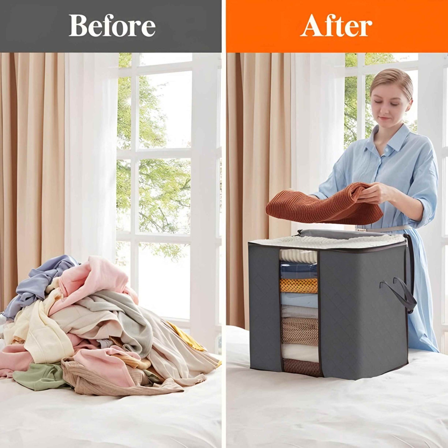 Pack Of 6 Foldable Storage Bags