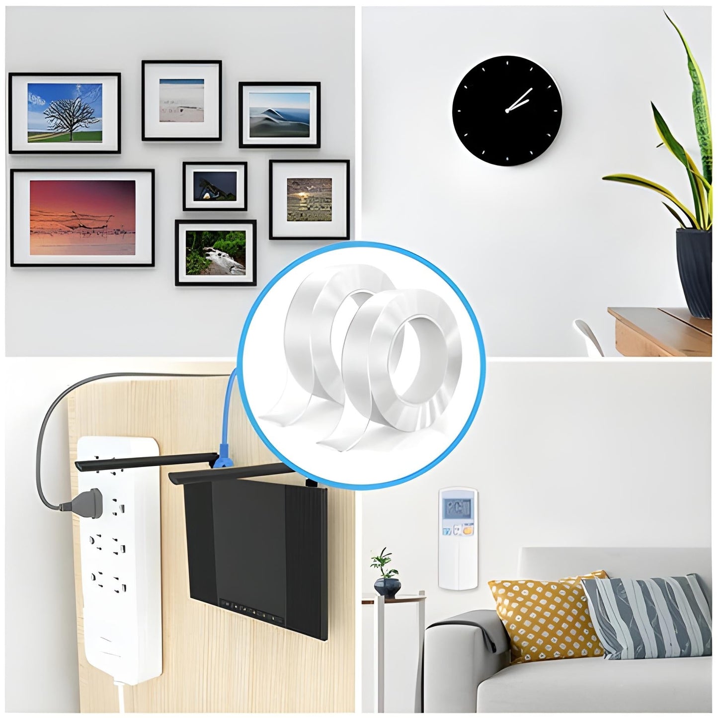 Imported Washable Reusable Nano Double Sided Transparent Tape