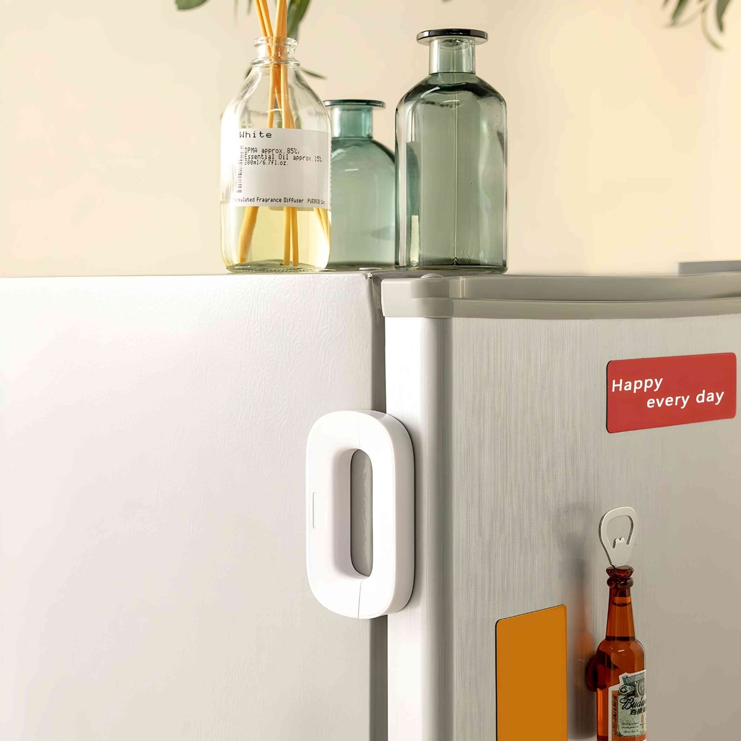 Child Safety Refrigerator Lock – Double Button, Adhesive