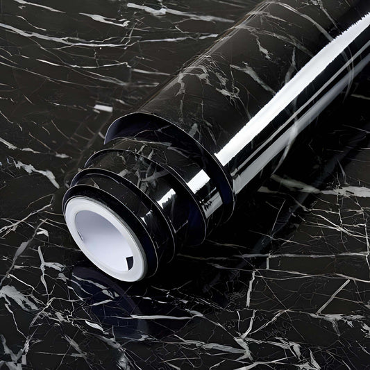 Waterproof Heat Resistant Self Adhesive Anti Oil Kitchen Wallpaper Marble Sheet