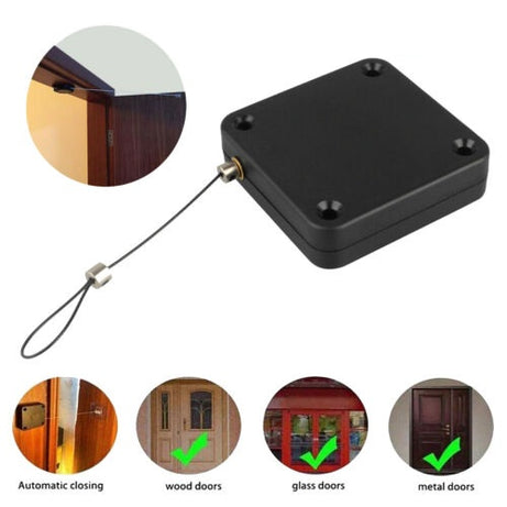 Multifunctional Punch-Free Sensor Door Closer with Drawstring